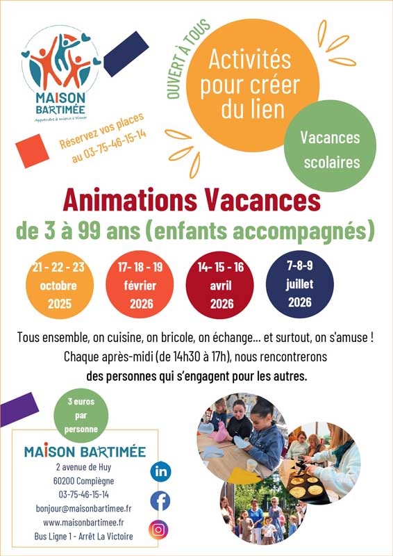 Animations Vacances 2025 2026